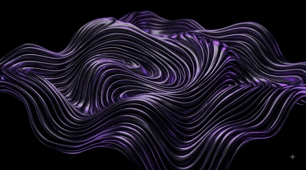 Services hero 3D liquid landscape visual